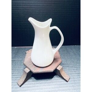 Vintage MCM Impromptu by Iroquois Ben Seibel Plain White Creamer Pitcher USA